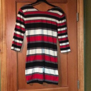 Striped dress with sleeves